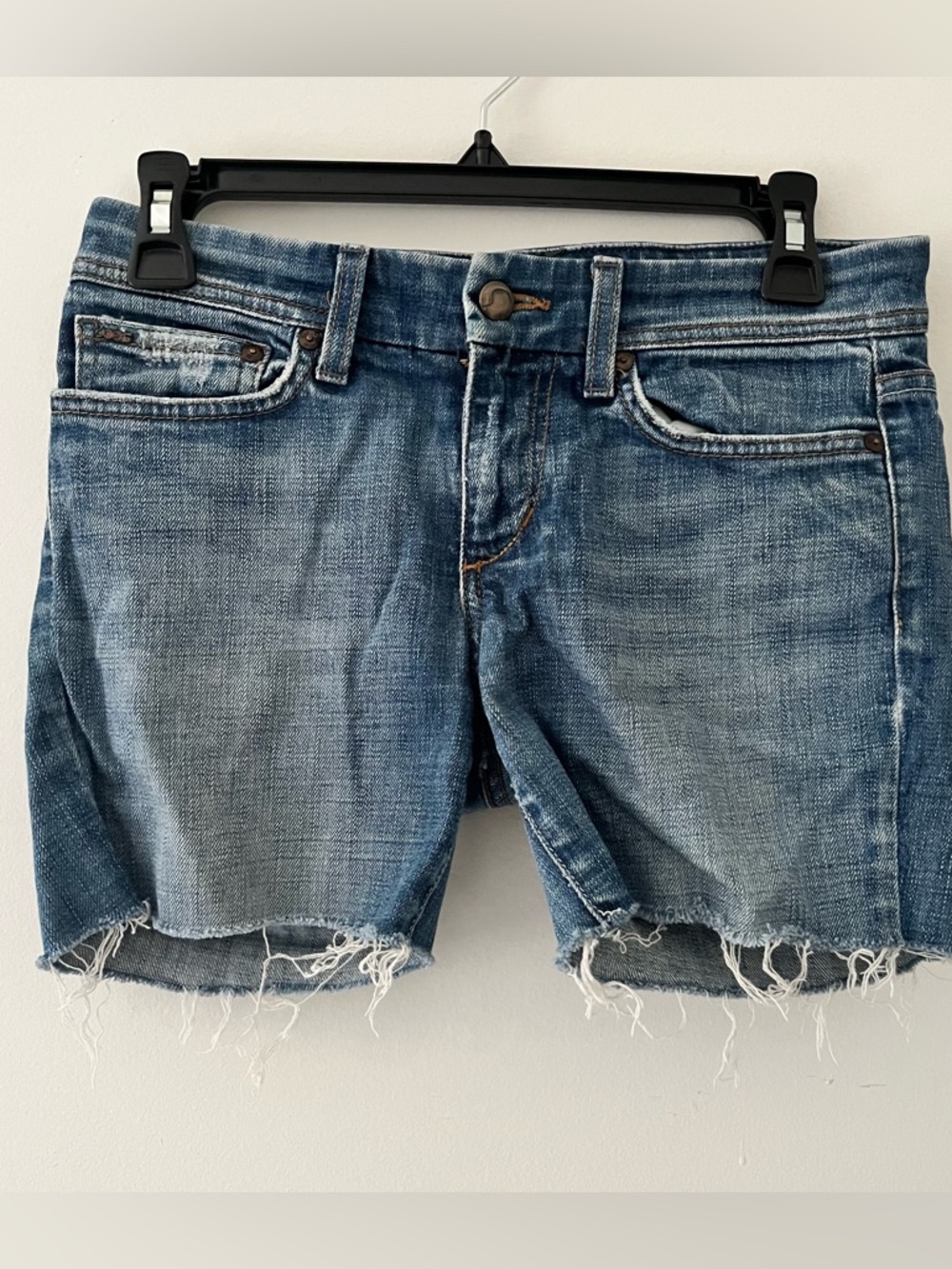 Joes Jeans Frayed Hem Denim Cutoff Shorts - Blue size 26 micro Jean shorts
